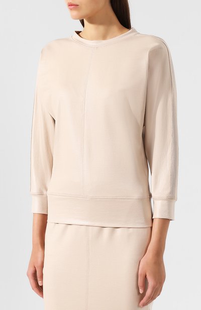Шелковый пуловер TOM FORD бежевого цвета по цене 156000 руб., арт. TSJ333-FAX468, фото 3 Шелковый пуловер TOM FORD, арт. TSJ333-FAX468, фото 3