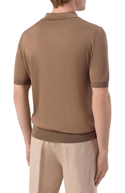 Шелковая рубашка MVST темно-бежевого цвета по цене 119500 руб., арт. M26.CSM.K427/QUEEN-SILK, фото 4 Шелковая рубашка MVST, арт. M26.CSM.K427/QUEEN-SILK, фото 4