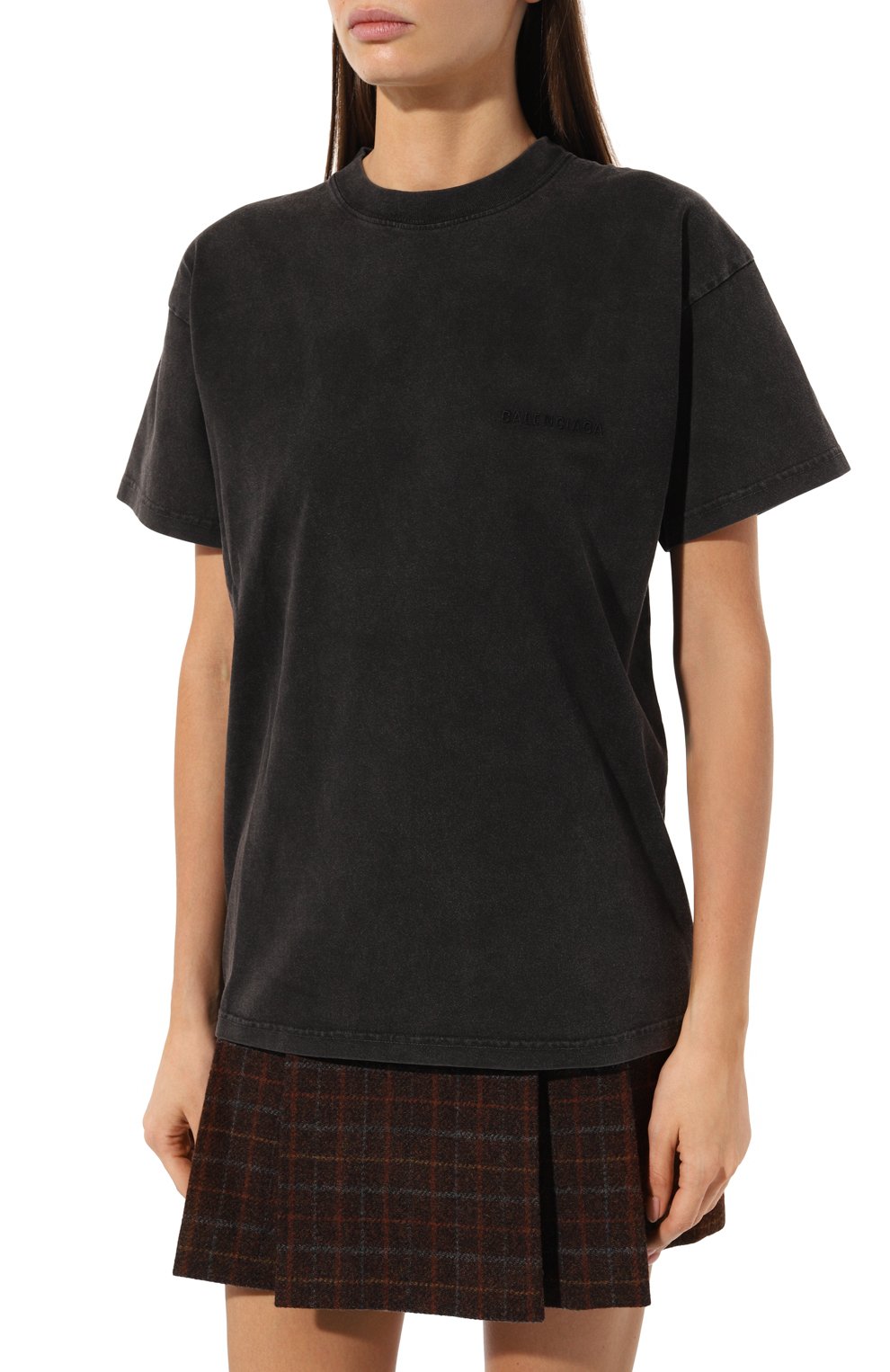 Хлопковая футболка BALENCIAGA, арт. 612965 TLVB9, фото 3