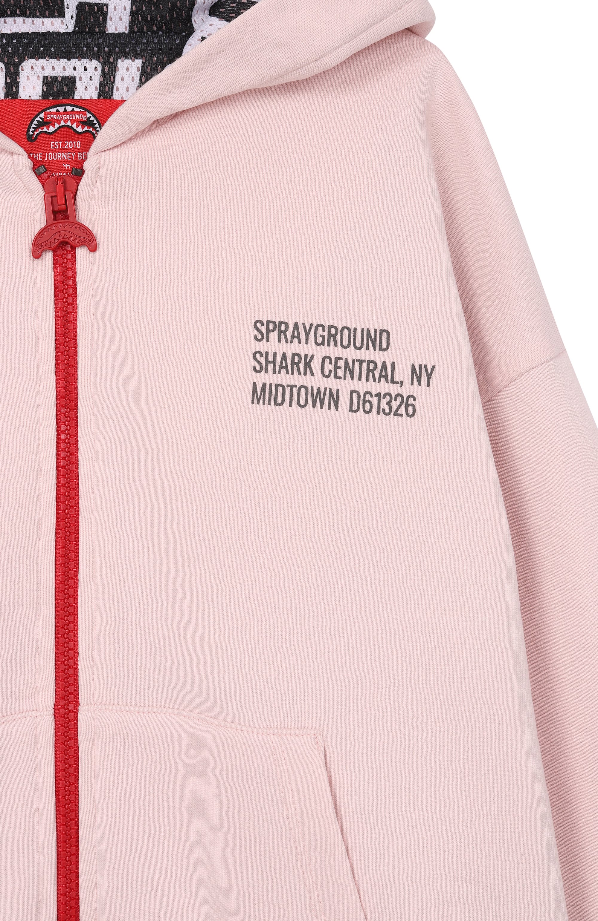 Хлопковая толстовка SPRAYGROUND, арт. SPY1385LIGHT/SHARK BASIC 0VER FULLZIP H00DIE LIGHT, фото 3