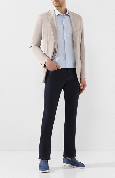 Текстильные лоферы summer walk LORO PIANA, арт. FAL1675, фото 2