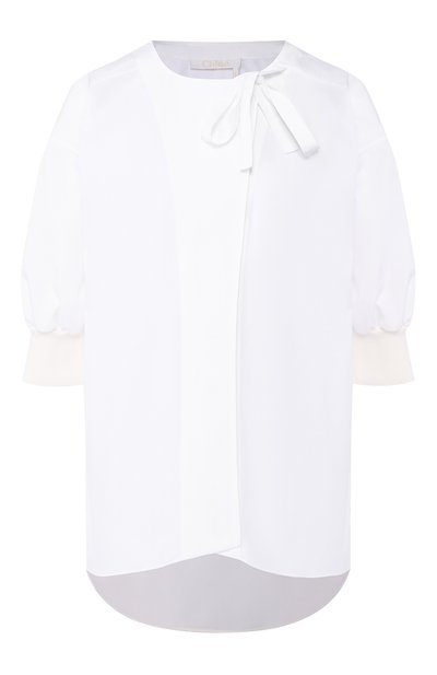 Женская рубашка из смеси хлопка и шелка CHLOÉ, арт. CHC20UHT24041