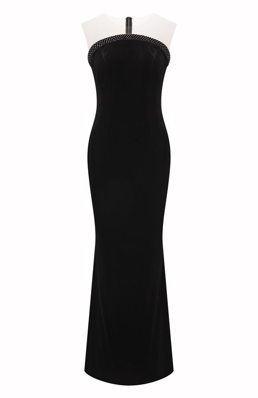 Бархатное платье YANINA T-3079 Чёрный T-3079