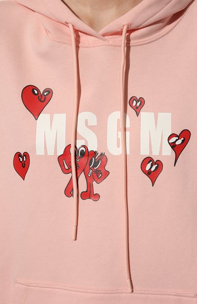 Хлопковое худи MSGM, арт. 3241MDM173 227299, фото 5