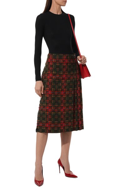 Шерстяная юбка GUCCI, арт. 711740/Z8A6C, фото 2