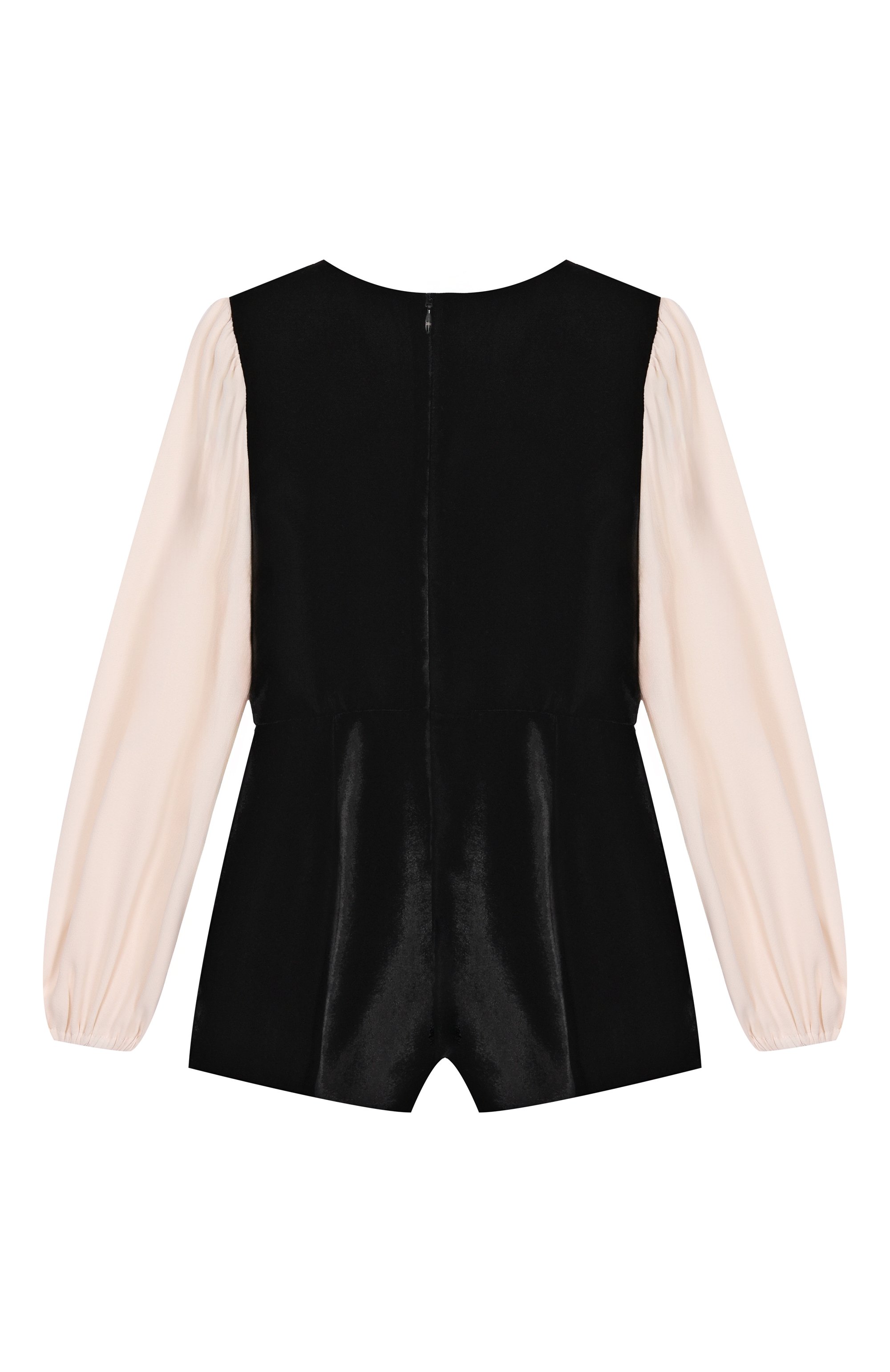 Бархатный комбинезон ELISABETTA FRANCHI LA MIA BAMBINA черно-белого цвета по цене 46800 руб., арт. EFTA1120/VE018/6-8, фото 2 Бархатный комбинезон ELISABETTA FRANCHI LA MIA BAMBINA, арт. EFTA1120/VE018/6-8, фото 2