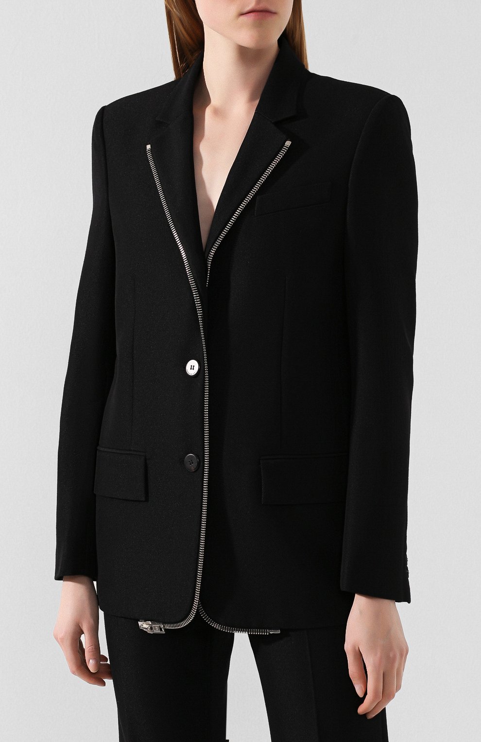 Жакет ALEXANDER WANG черного цвета по цене 95150 руб., арт. 1WC2192147, фото 3 Жакет ALEXANDER WANG, арт. 1WC2192147, фото 3