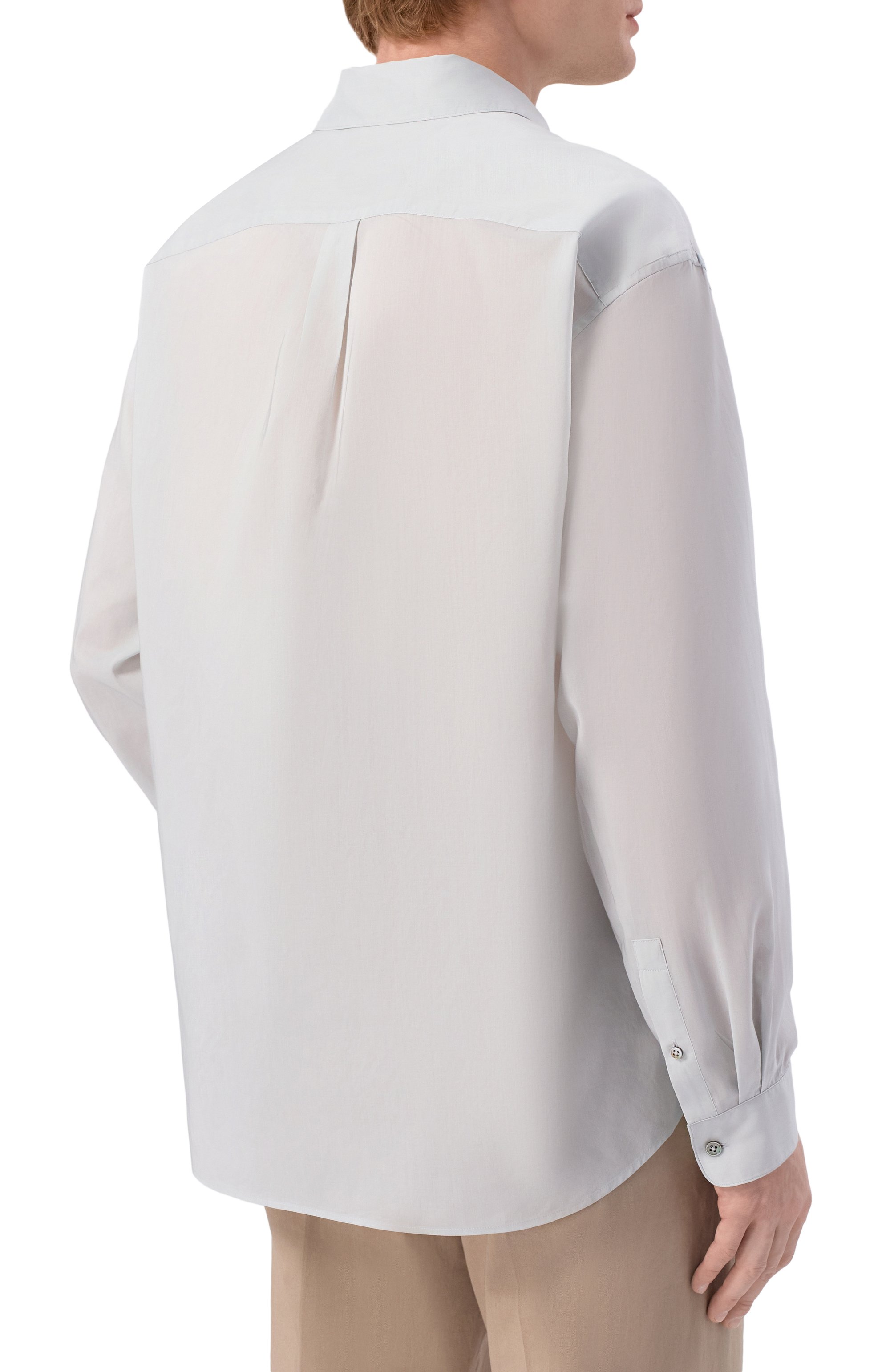 Рубашка из хлопка и шелка 12 STOREEZ, арт. 137253, фото 4