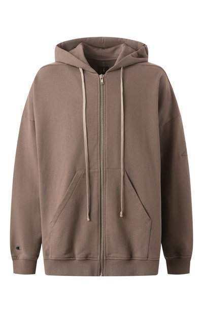 Мужской хлопковая толстовка rick owens x champion RICK OWENS, арт. CM01D0463/CHFE