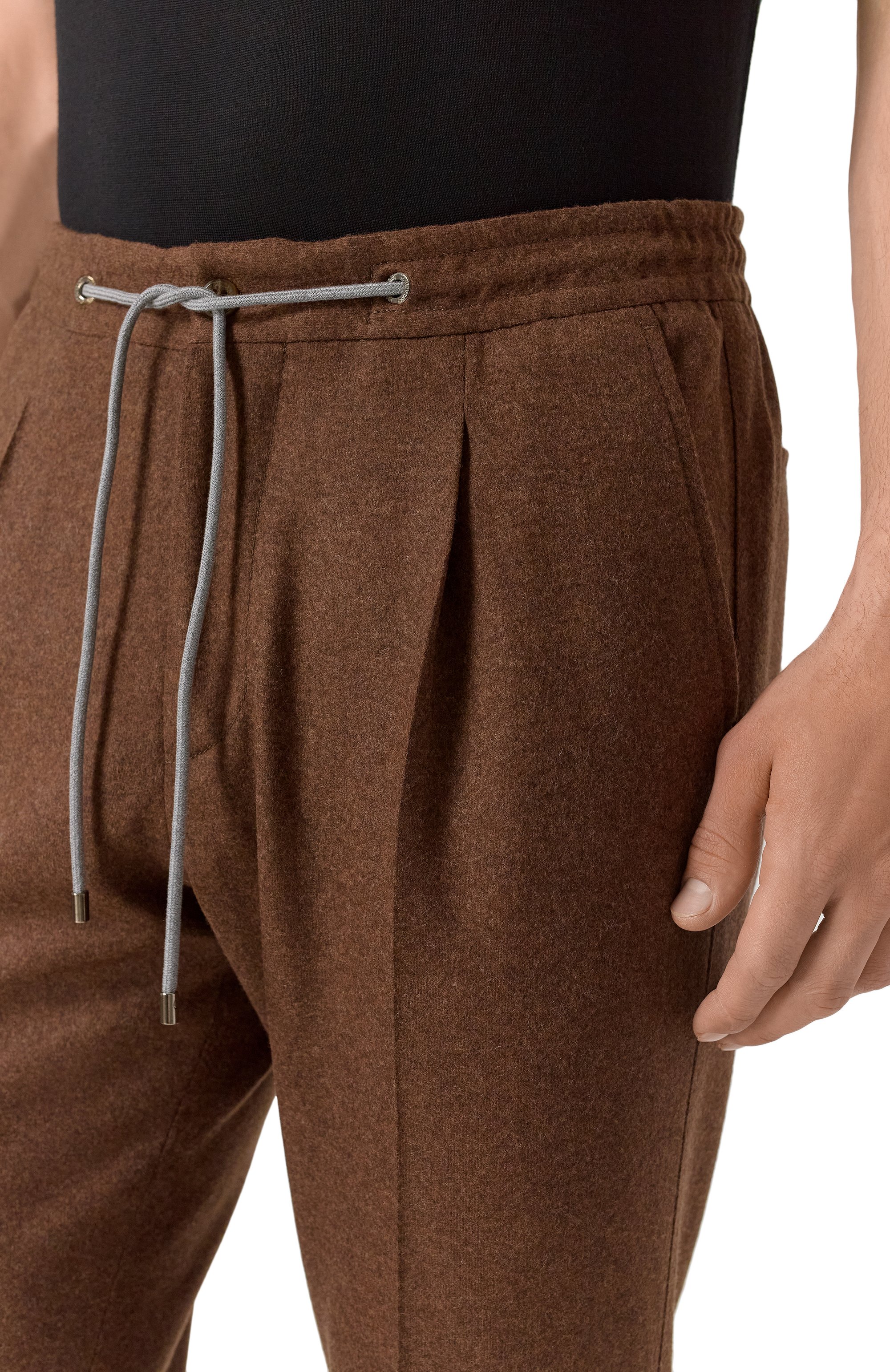 Шерстяные брюки CORNELIANI, арт. 264L19-2618801, фото 5