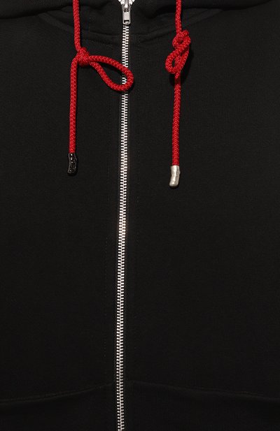 Хлопковая толстовка WHO_AM, арт. MZ1-P241-BLK, фото 5