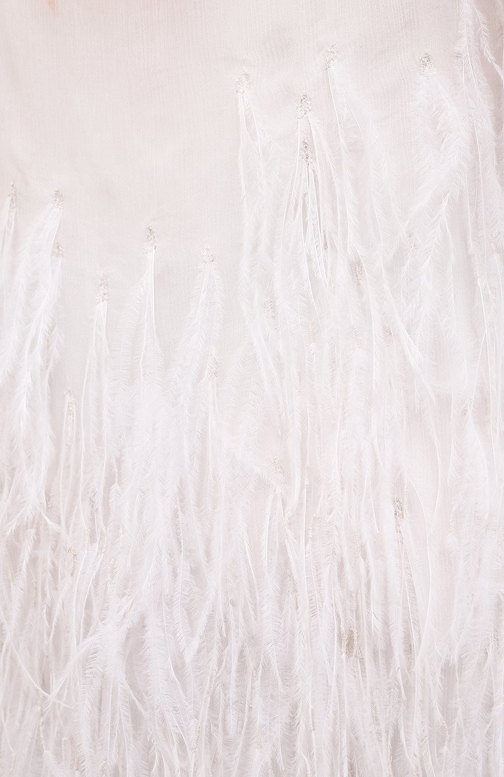 Шелковое платье с отделкой перьями N21, арт. 21E N2S0/H091/5566, фото 5