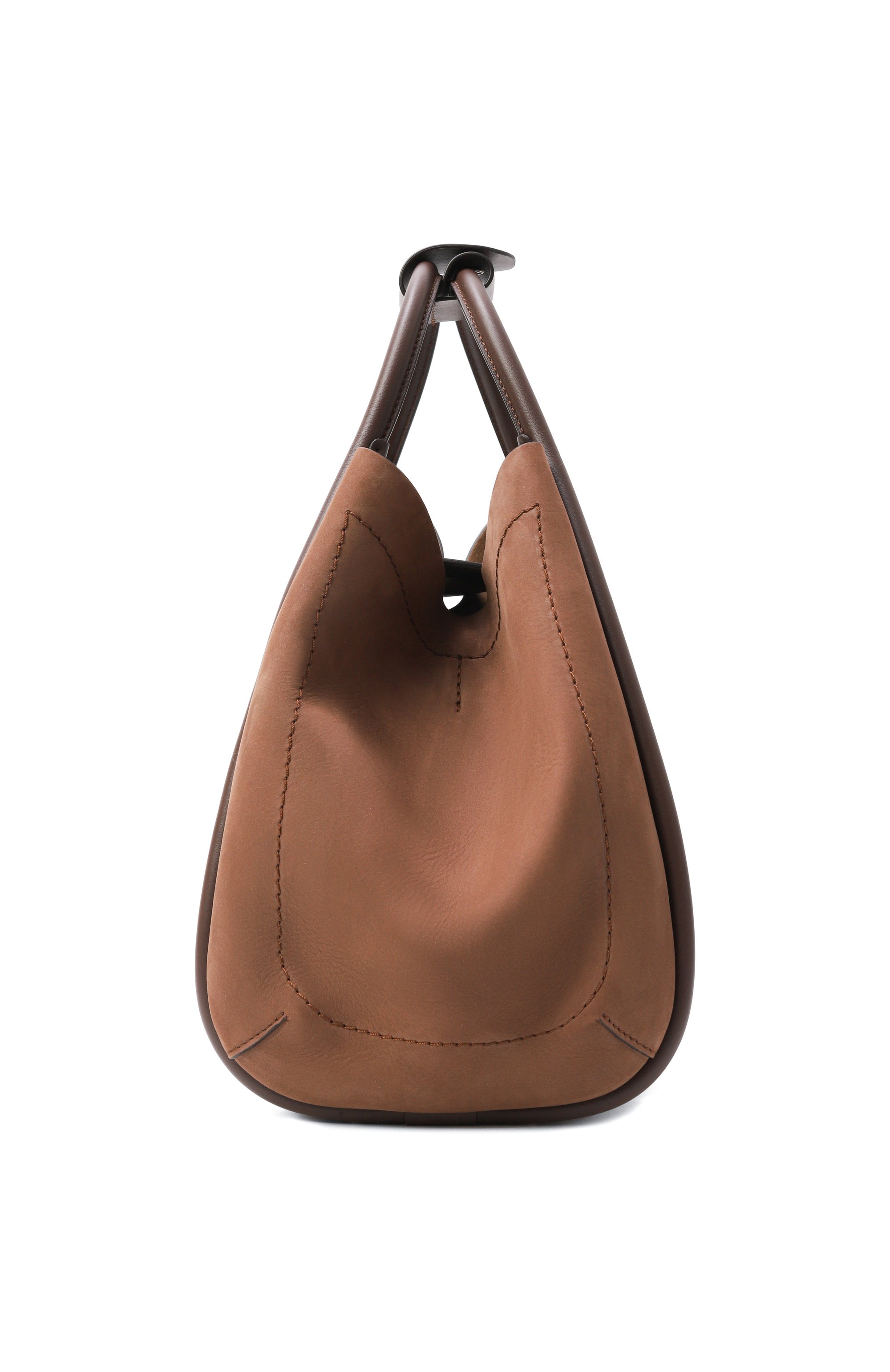 Сумка marine small MAX MARA коричневого цвета по цене 147000 руб., арт. MXAMARINESSUE, фото 4 Сумка marine small MAX MARA, арт. MXAMARINESSUE, фото 4