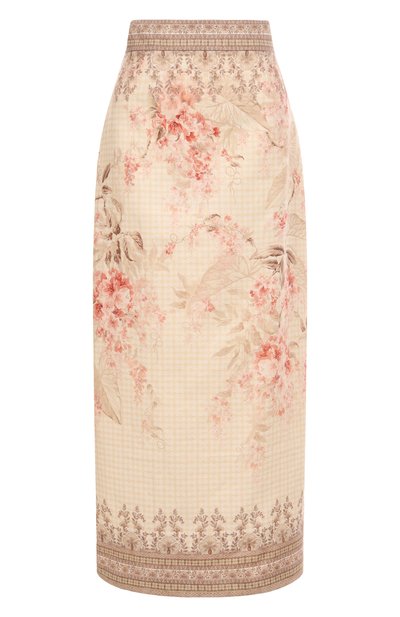 Женская льняная юбка ZIMMERMANN, арт. 9995SS251
