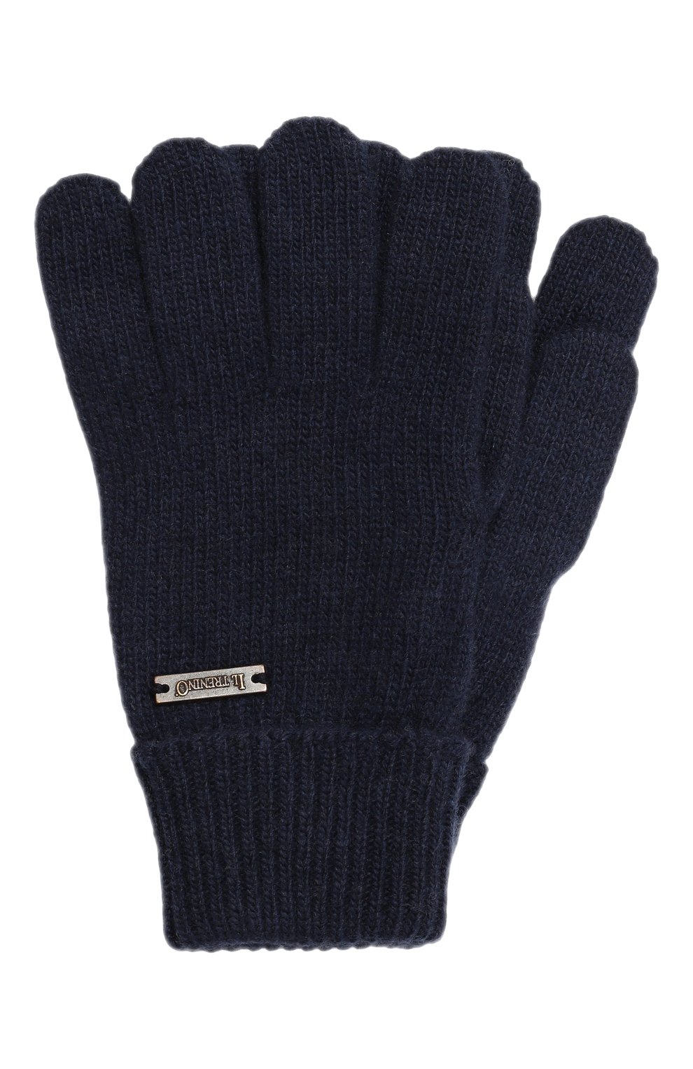 Перчатки из шерсти и кашемира IL TRENINO темно-синего цвета по цене 6995 руб., арт. CL-4103/J, фото 1 Перчатки из шерсти и кашемира IL TRENINO, арт. CL-4103/J, фото 1