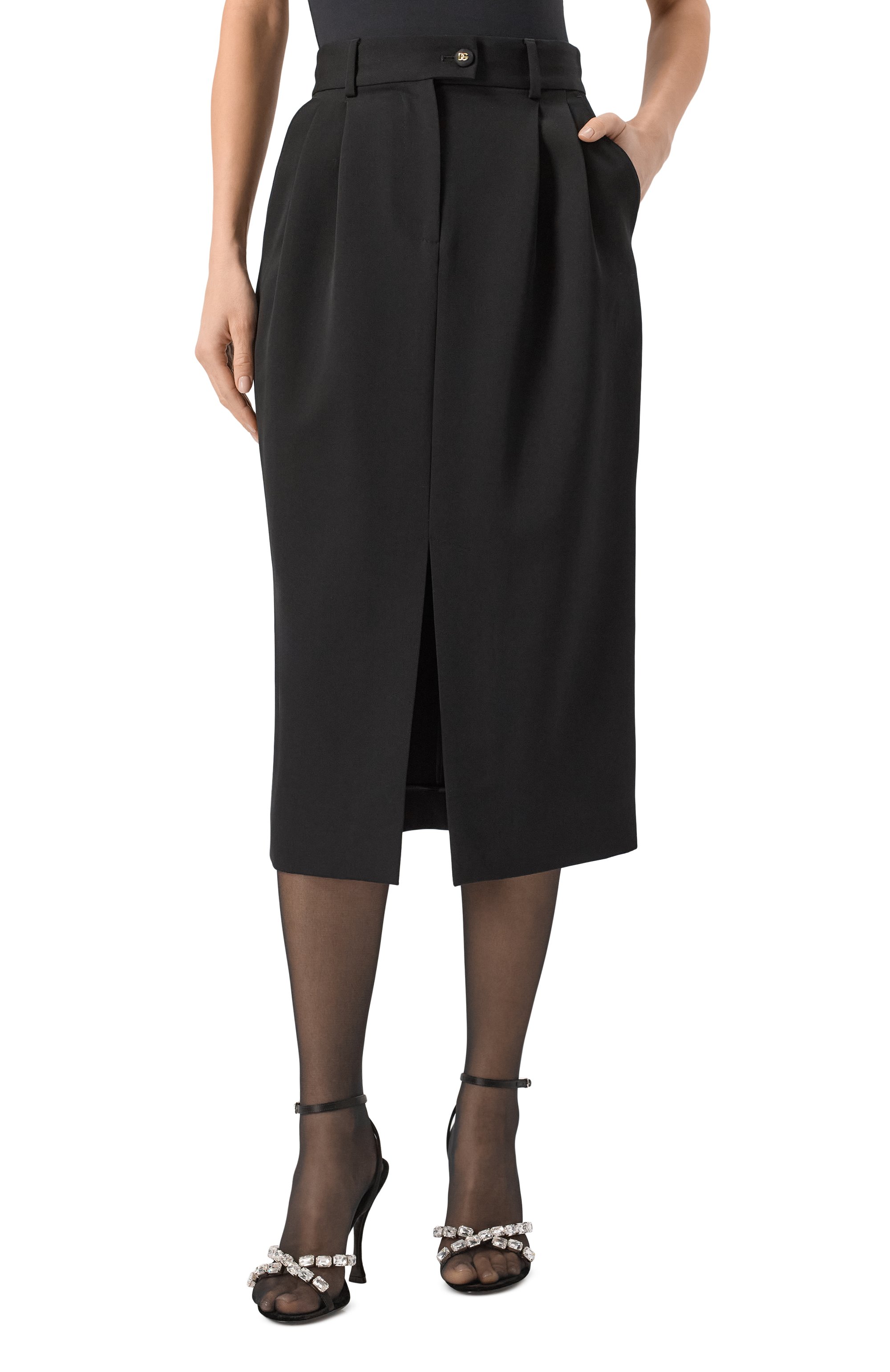 Шерстяная юбка DOLCE & GABBANA, арт. F4CZUT/FUBGE, фото 3