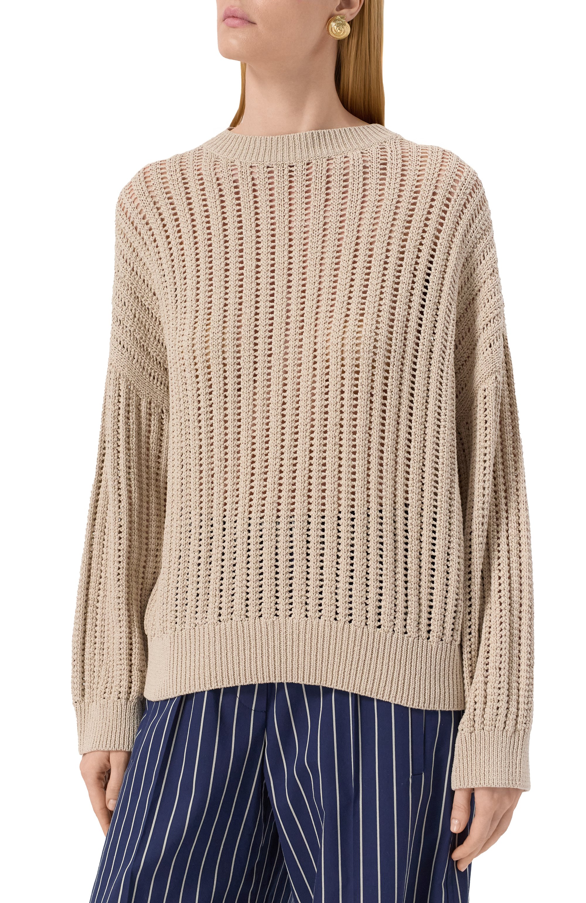 Хлопковый свитер BRUNELLO CUCINELLI, арт. MSB581800, фото 3