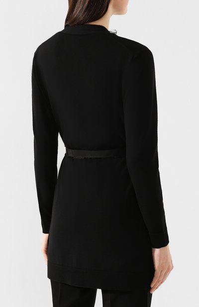 Шерстяной кардиган REDVALENTINO черного цвета по цене 37500 руб., арт. TR3KAA53/4VM, фото 4 Шерстяной кардиган REDVALENTINO, арт. TR3KAA53/4VM, фото 4