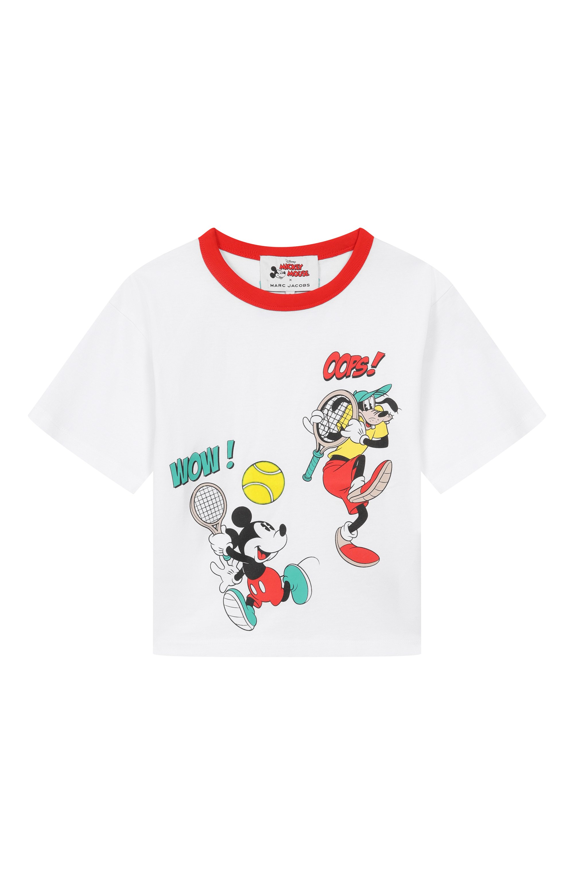 Хлопковая футболка MARC JACOBS (THE) белого цвета по цене 9950 руб., арт. W60767, фото 1 Хлопковая футболка MARC JACOBS (THE), арт. W60767, фото 1