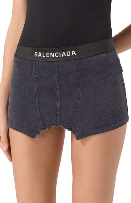 Хлопковая юбка Balenciaga 839695/TSVZ1 Чёрный  839695/TSVZ1 Фото 5