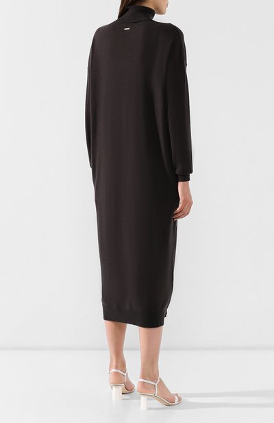 Шерстяное платье DSQUARED2 серого цвета по цене 94100 руб., арт. S75CV0102/S16894, фото 4 Шерстяное платье DSQUARED2, арт. S75CV0102/S16894, фото 4