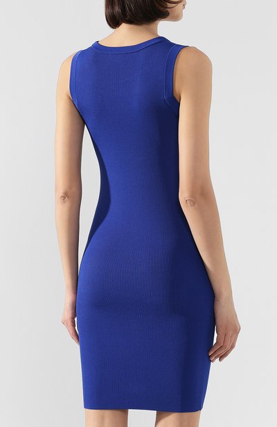 Платье HELMUT LANG синего цвета по цене 34200 руб., арт. J09HW713, фото 4 Платье HELMUT LANG, арт. J09HW713, фото 4