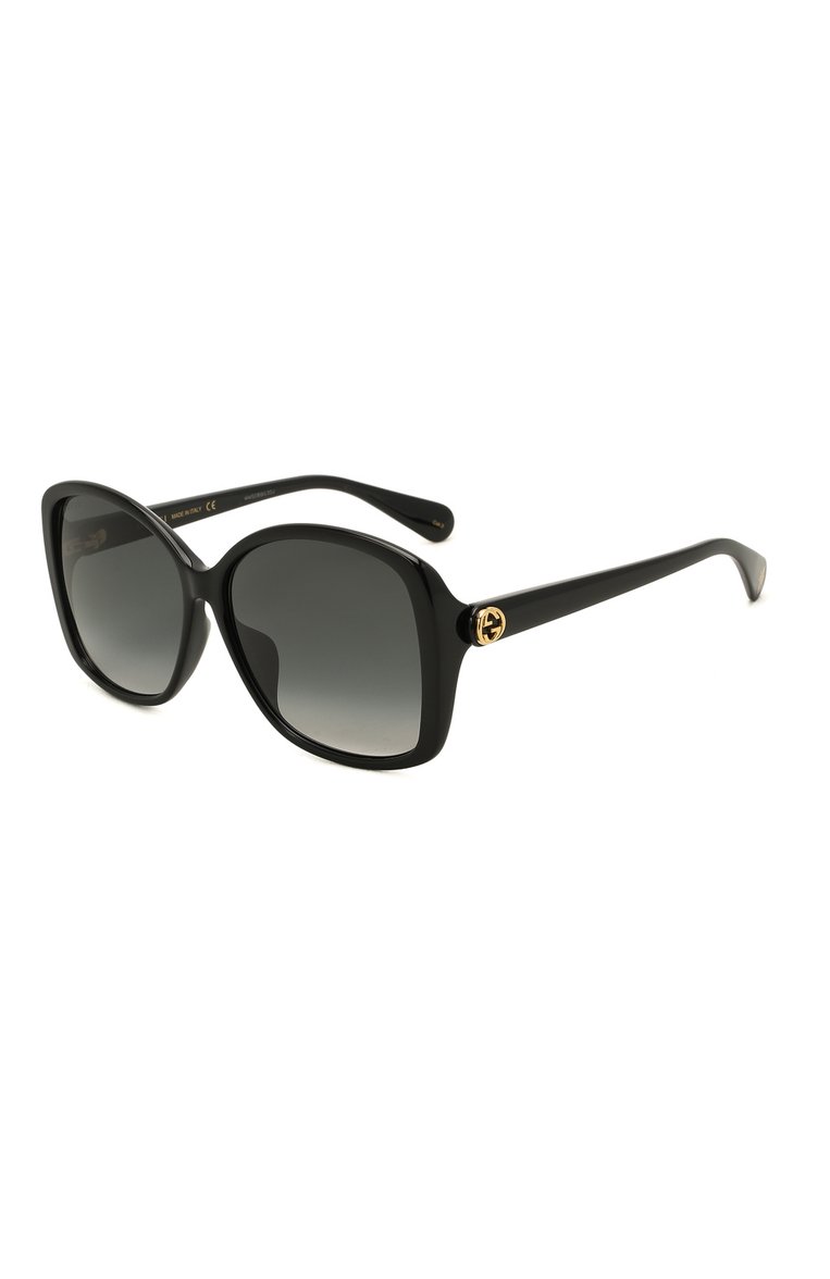 Женские солнцезащитные очки GUCCI черного цвета, арт. GG0950SA 001 | Фото 1 (Тип очков: С/з; Региональные ограничения белый список (Axapta Mercury): RU, Не проставлено; Нос: Не проставлено; Материал: Пластик; Очки форма: Бабочка; Оптика Гендер: оптика-женское)