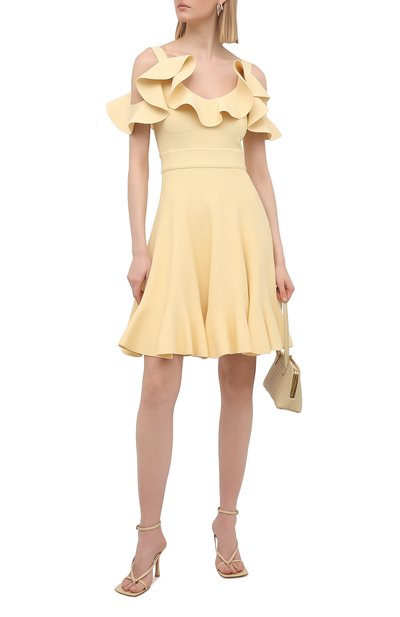 Платье из вискозы ALEXANDER MCQUEEN, арт. 659362/Q1ATV, фото 2