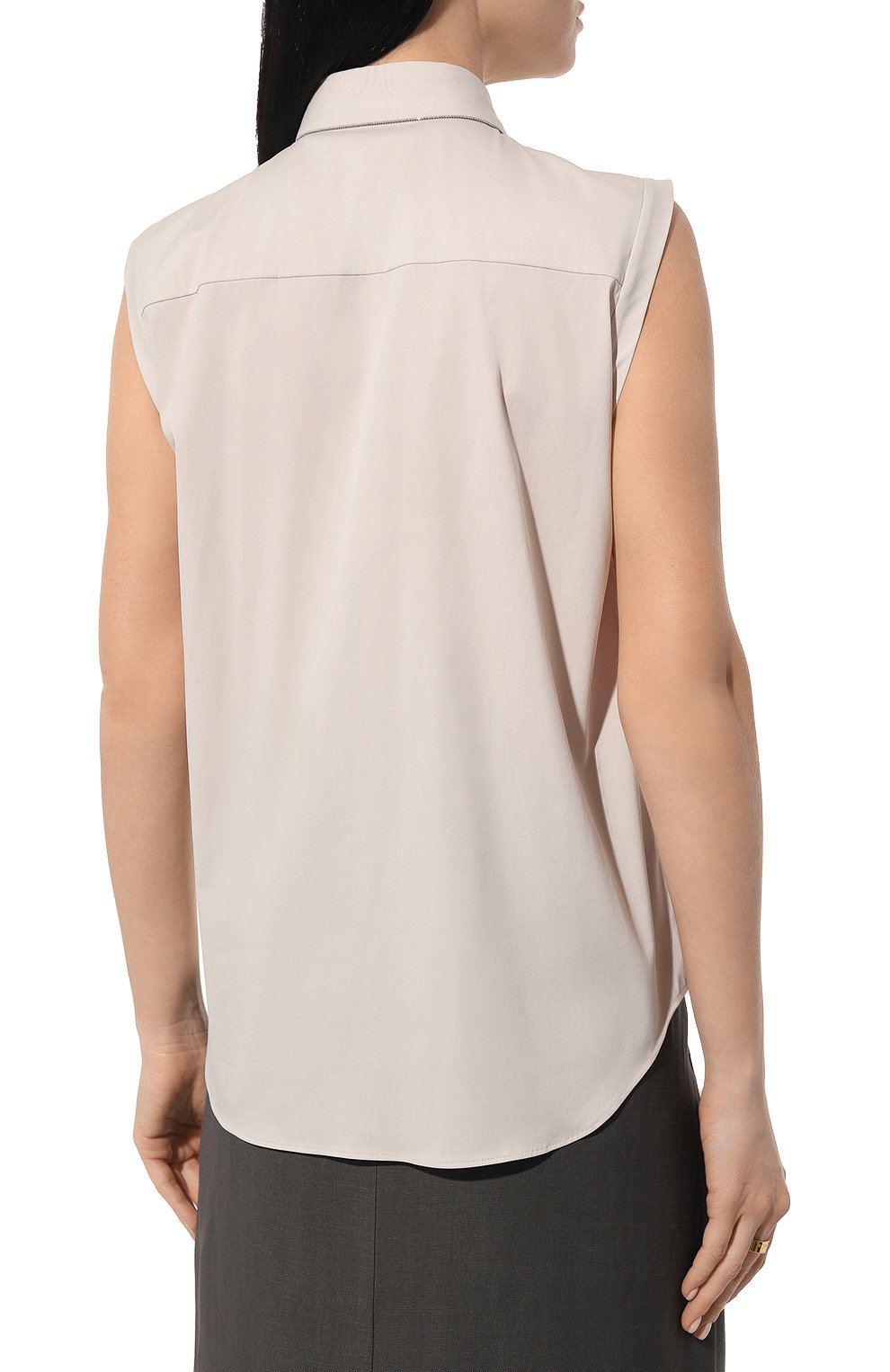 Хлопковая блузка BRUNELLO CUCINELLI, арт. M0091MA616, фото 4