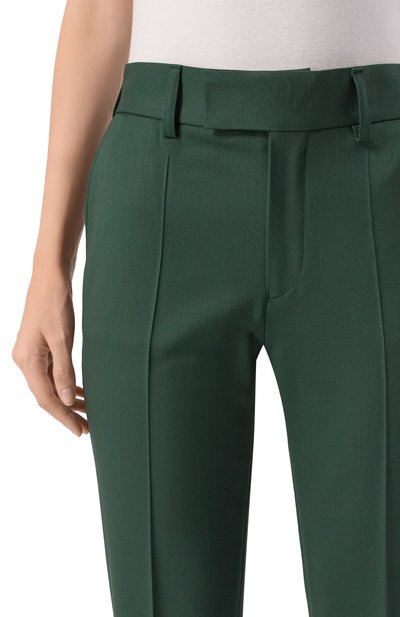Шерстяные брюки JACOB LEE зеленого цвета по цене 87400 руб., арт. WWP2051AW25BG, фото 5 Шерстяные брюки JACOB LEE, арт. WWP2051AW25BG, фото 5