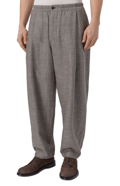 Брюки изо льна и шелка GIORGIO ARMANI, арт. GM002253/TE20785, фото 3