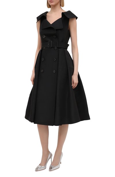 Шелковое платье ALEXANDER MCQUEEN, арт. 645518/QBAAR, фото 3