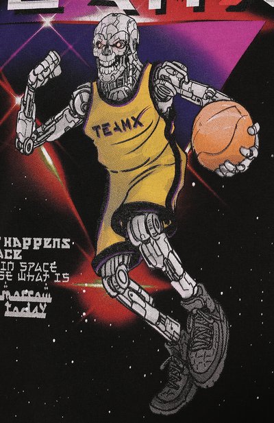 Хлопковая футболка  JUST DON, арт. TSRR_BLK, фото 5