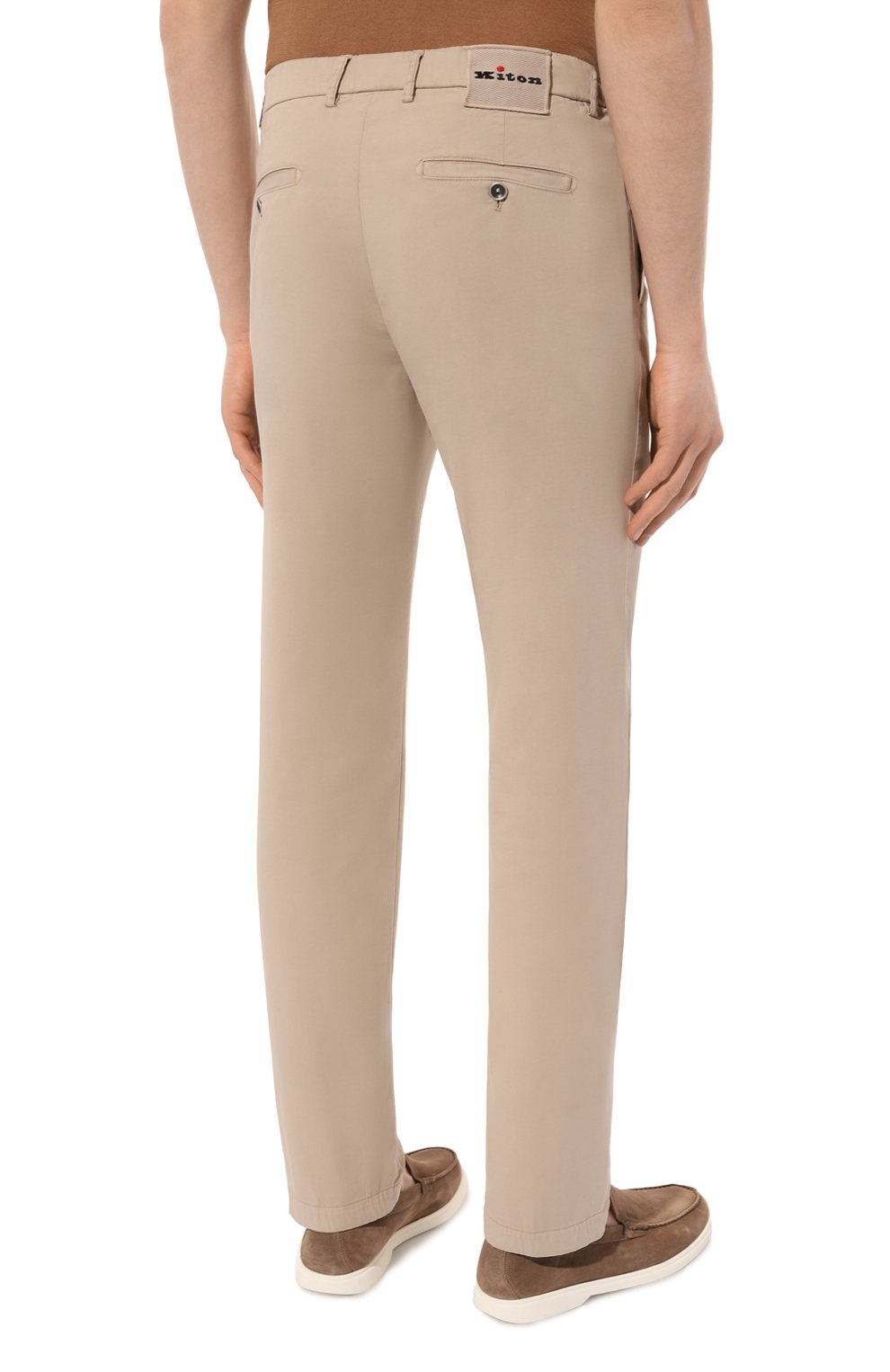 Брюки из хлопка и шелка KITON, арт. UFPPEK0606D, фото 4