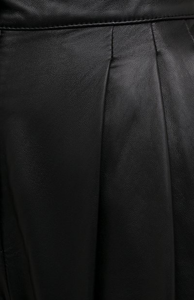Кожаные брюки DOLCE & GABBANA черного цвета по цене 236500 руб., арт. FTBYEL/HULJ7, фото 5 Кожаные брюки DOLCE & GABBANA, арт. FTBYEL/HULJ7, фото 5