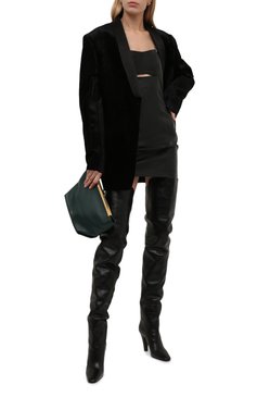 Кожаные ботфорты SAINT LAURENT, арт. 667634/25V00, фото 2