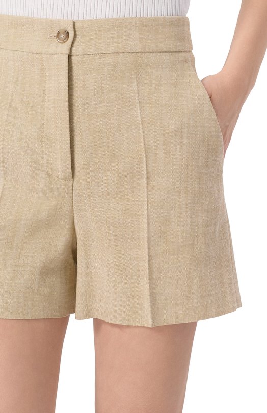 Шорты из вискозы Pinko 104702/A2EJ Бежевый  104702/A2EJ Фото 5
