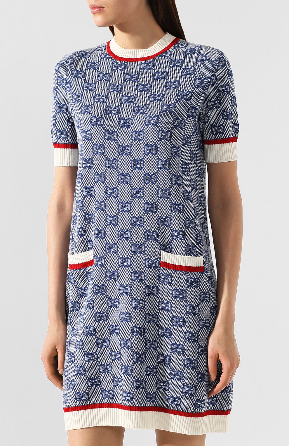Платье из смеси шерсти и хлопка GUCCI, арт. 579787/XKARI, фото 3
