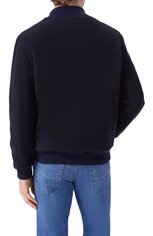 Шерстяной бомбер L.B.M. 1911 9377/55705 Синий  9377/55705 Фото 4