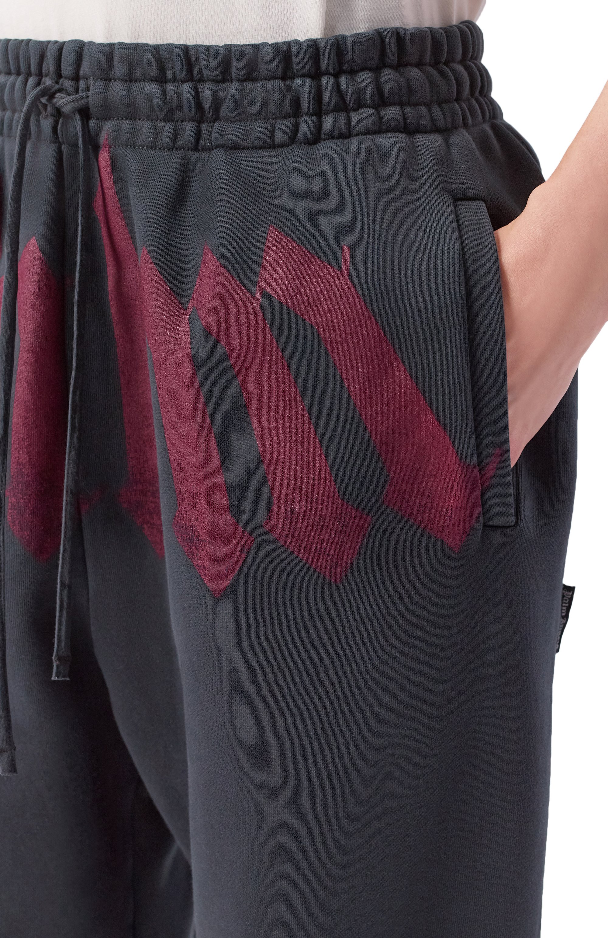 Хлопковые брюки PALM ANGELS, арт. PMCH025S26FLE003, фото 5