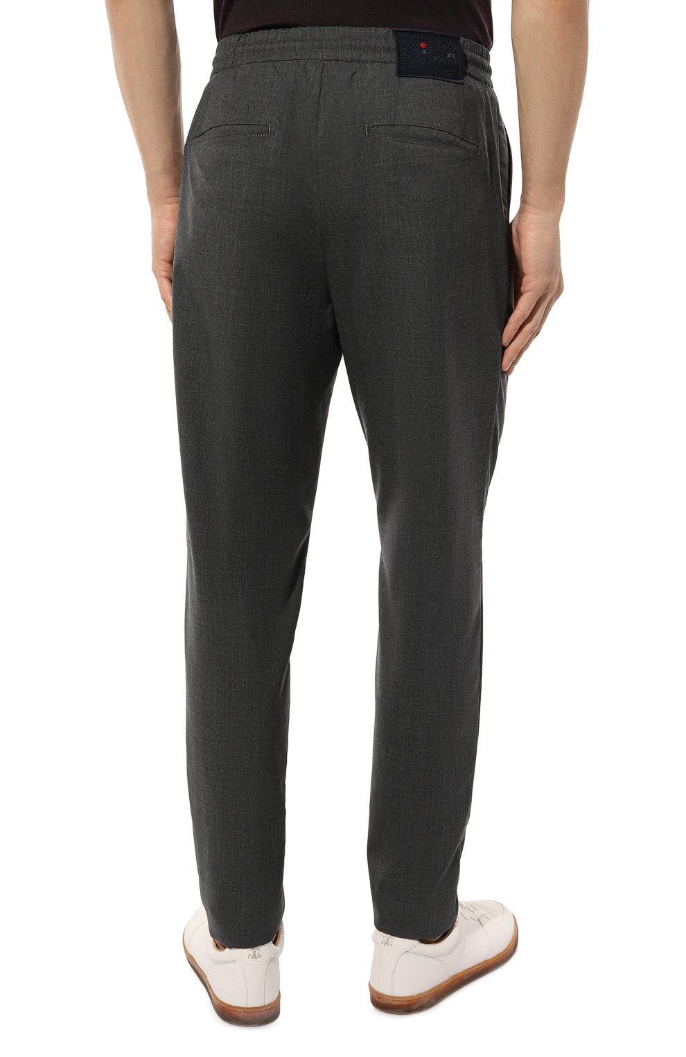 Шерстяные брюки KITON темно-серого цвета по цене 140500 руб., арт. UP1LACJ0752B, фото 4 Шерстяные брюки KITON, арт. UP1LACJ0752B, фото 4