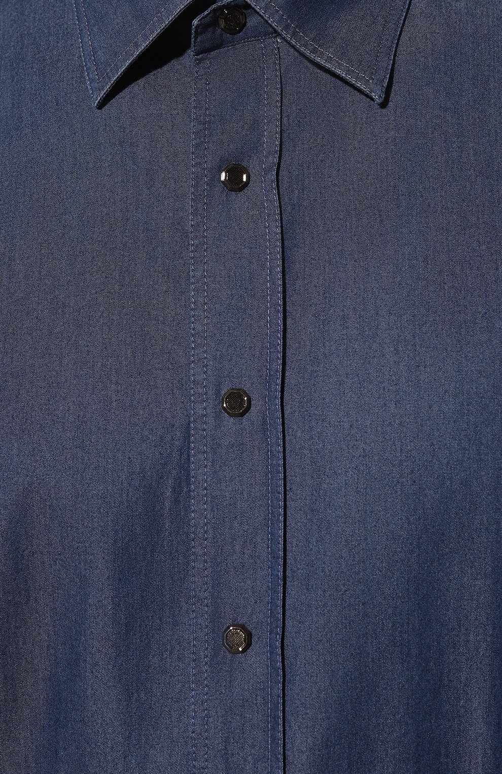 Хлопковая рубашка STEFANO RICCI темно-синего цвета по цене 99500 руб., арт. MC006832/EX2102, фото 5 Хлопковая рубашка STEFANO RICCI, арт. MC006832/EX2102, фото 5