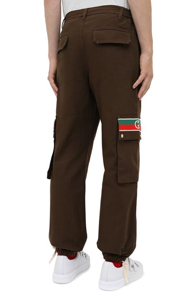 Хлопковые брюки-карго GUCCI, арт. 623986/XDBA7, фото 4