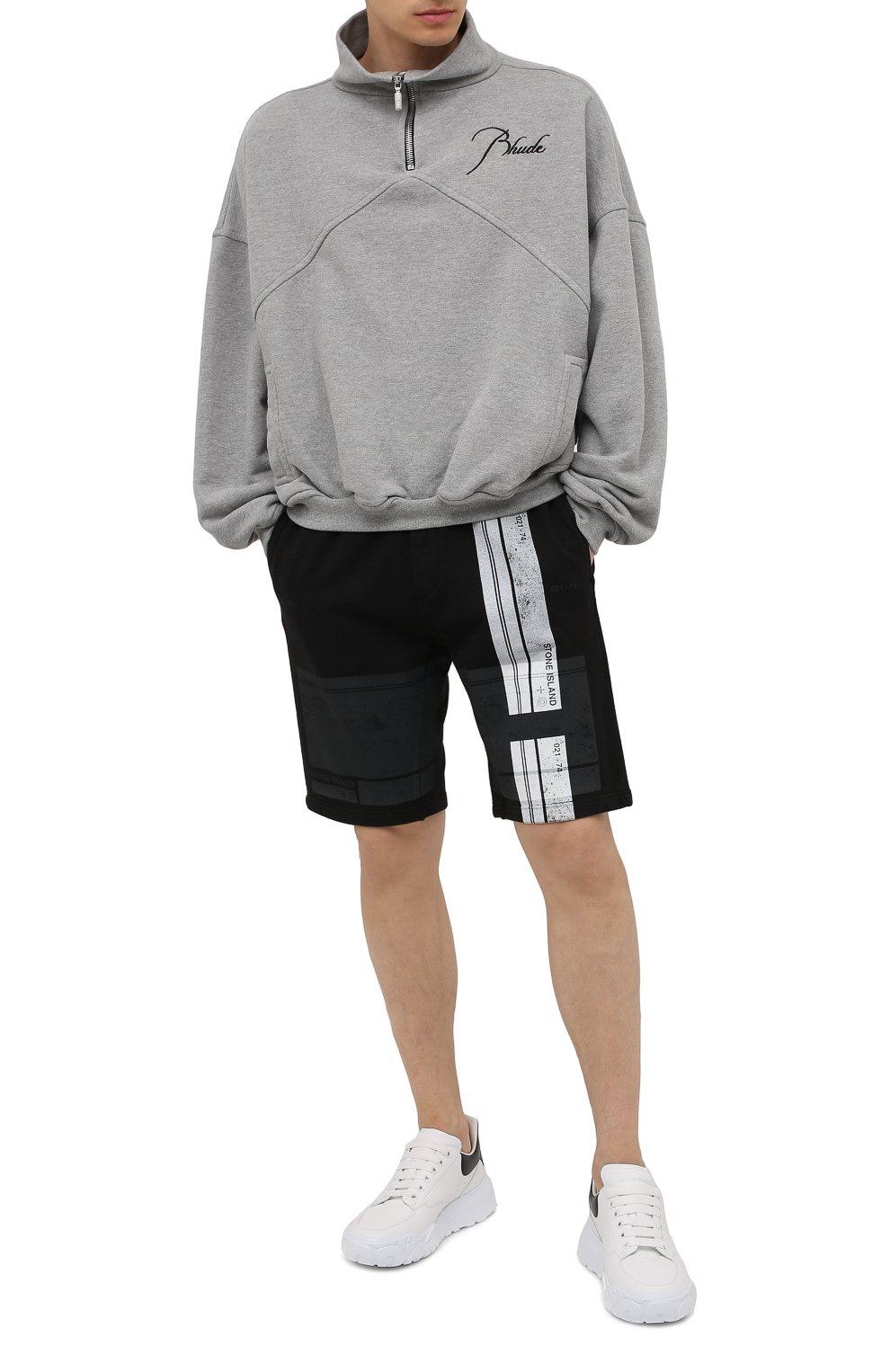 Хлопковые шорты STONE ISLAND, арт. 741566596, фото 2