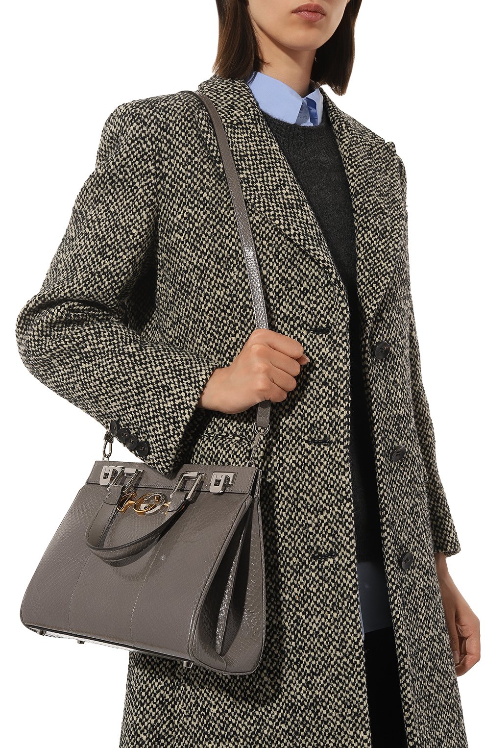 Сумка  zumi medium из кожи питона GUCCI, арт. 569712 LJM0X, фото 2