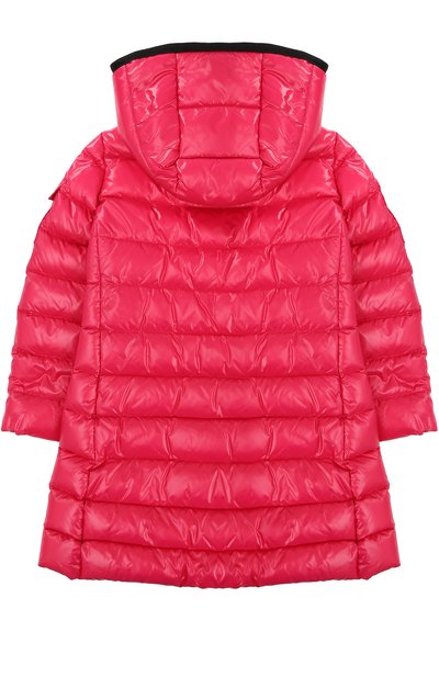 Пуховое пальто с контрастной отделкой и капюшоном MONCLER ENFANT, арт. C2-954-49900-05-68950/4-6A, фото 2