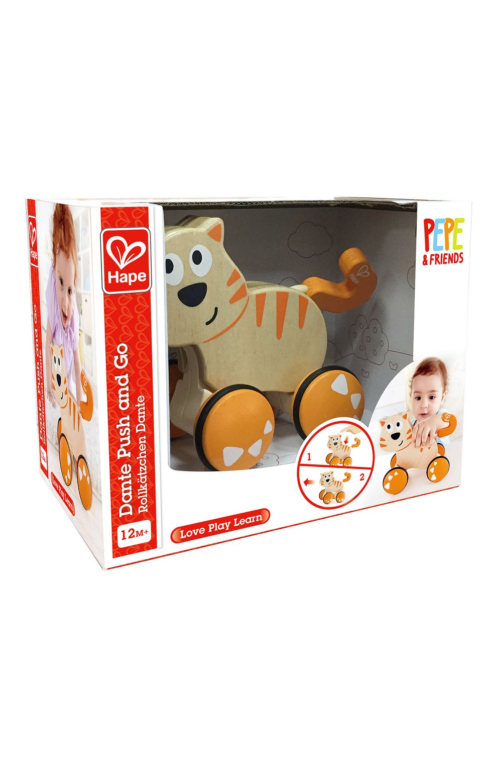 Игрушка-каталка толкай данте HAPE, арт. E0363_HP, фото 1
