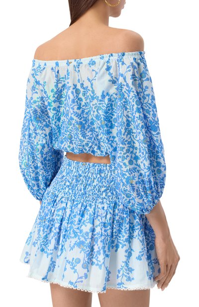 Хлопковый топ POUPETTE ST BARTH, арт. W3ZS25DK, фото 4