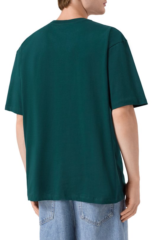 Хлопковая футболка Comme des Fuckdown CFABM01727 Зелёный  CFABM01727 Фото 4