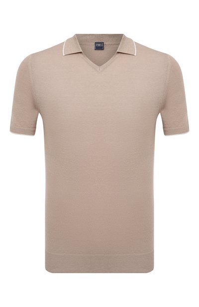 Поло изо льна и хлопка FEDELI, арт. 6UE05428, фото 1